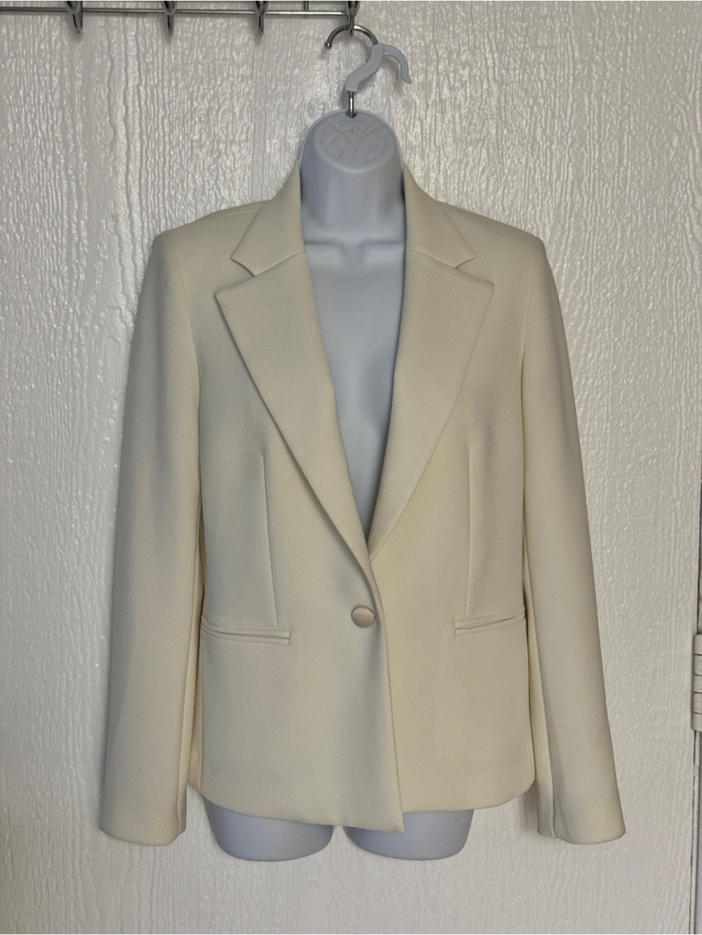 3.1 Phillip Lim Cream Single-Button Blazer